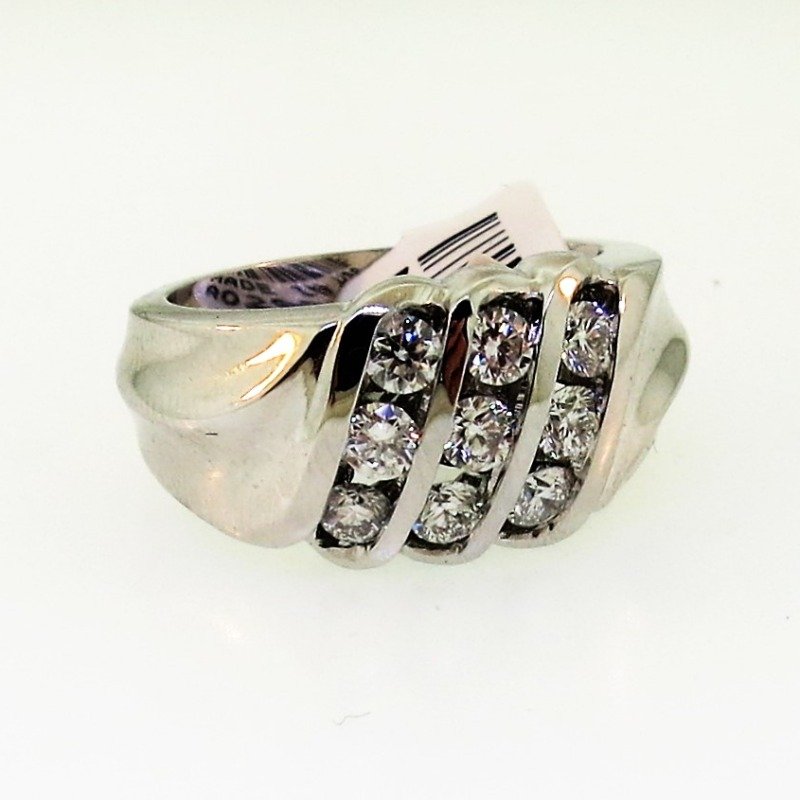 COGR14W - 14K White Gold Gents Ring