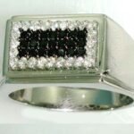 COV3658GW - 14K White Gold Gents Ring