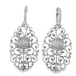 ER523W - 14K White Gold Earrings