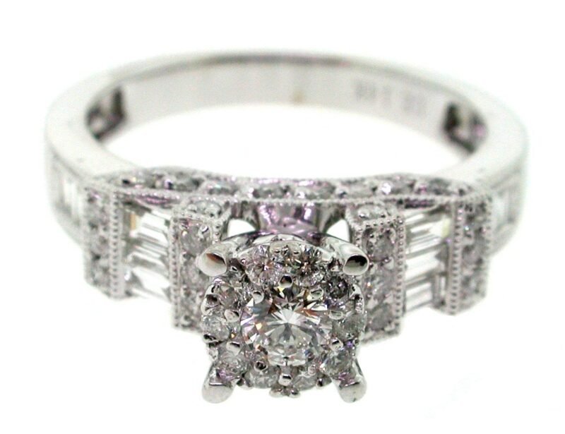 F21321W/SH - 14K White Gold Engagement Ring