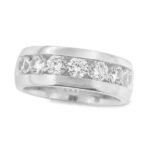 UB6563GPW. - 14K White Gold Gents Ring