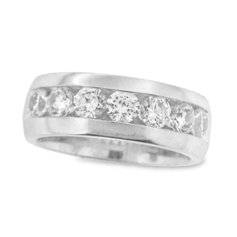 UB6563GPW. - 14K White Gold Gents Ring