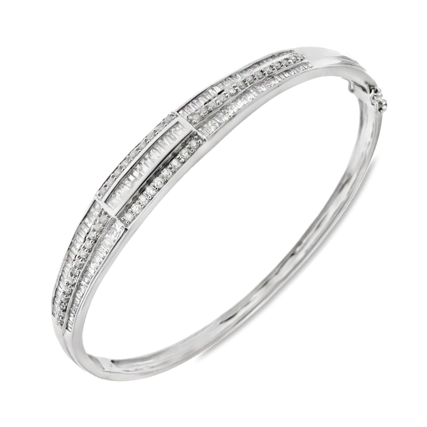 HK0321A - 14K White Gold Bangle