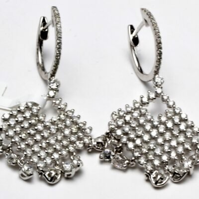 IDAEG02392W - 14K White Gold Earrings
