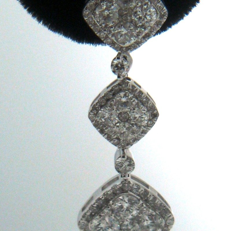 ISVE03880W - 14K White Gold Earrings