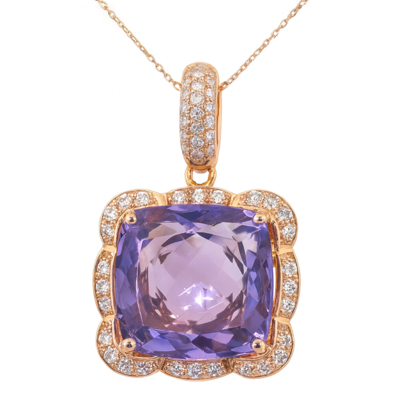 UB8677PP/AM - 18K Rose Gold Pendant