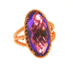 UB7614PAM - 14K Rose Gold Amethyst Fashion Ring