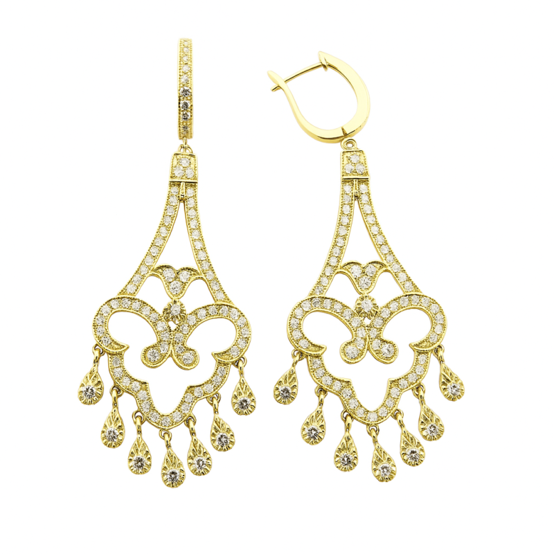 UB7535EY - 14K Yellow Gold Earring