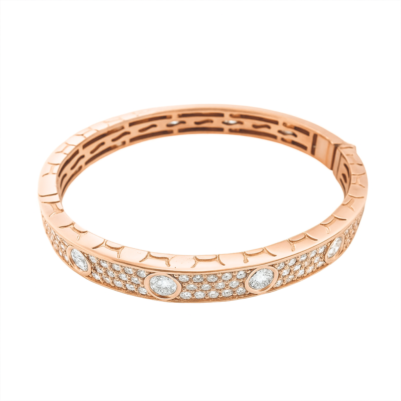 UB8843BP - 14K Rose Gold Bangle