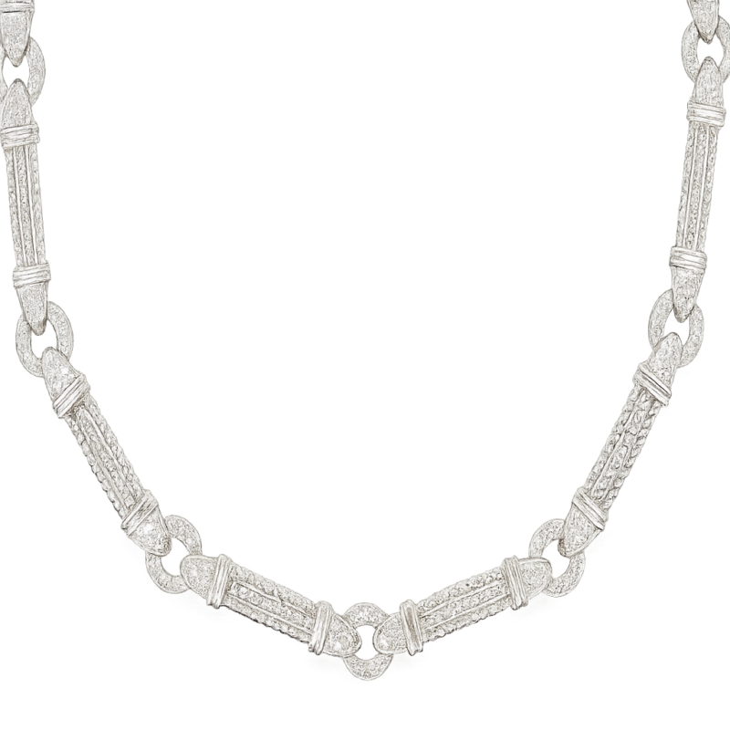 Y8CRN206GW - 14K White Gold Necklace