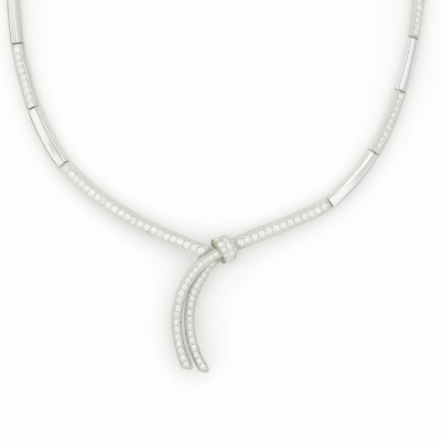 UBV3351W - 14K White Gold Necklace