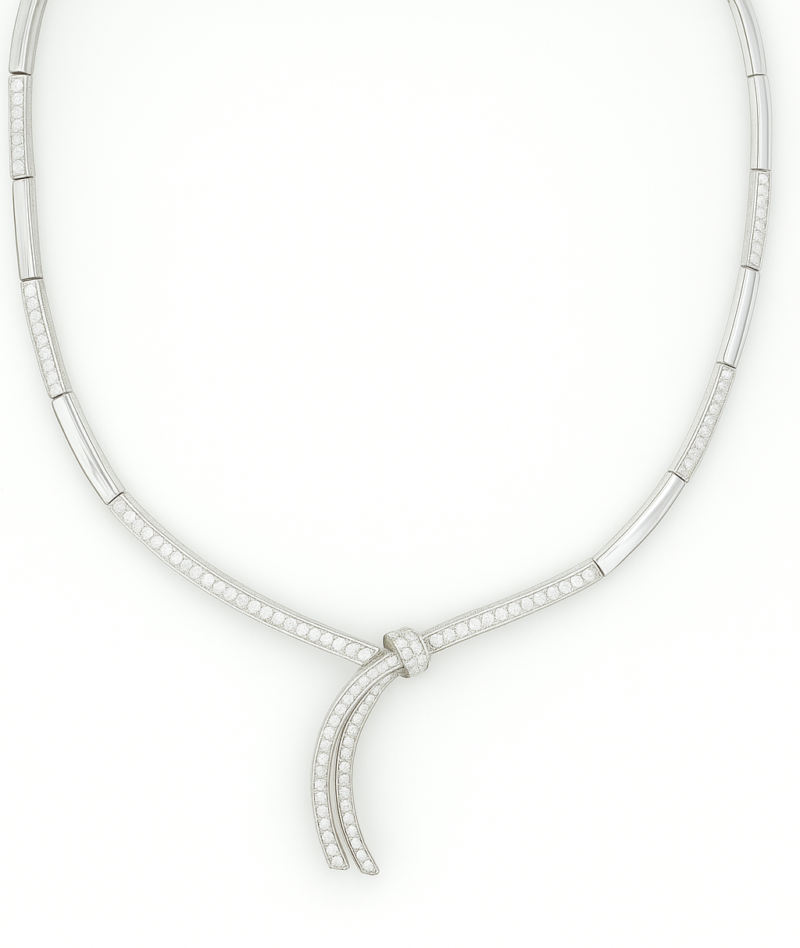 UBV3351W - 14K White Gold Necklace