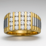 UB9308GKYW - 14K Two Tones Gents Ring