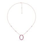 KN701147PRU - 14K Rose Gold Necklace