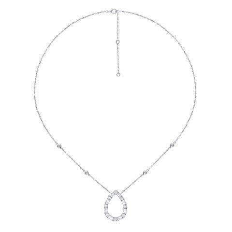 KN701148W. - 14K White Gold Necklace