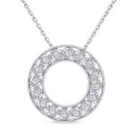 KP201009W - 14K White Gold Necklace