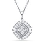 KP602196W - 14K White Gold Pendant
