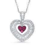 KP603359RB18W - 18K White Gold Pendant