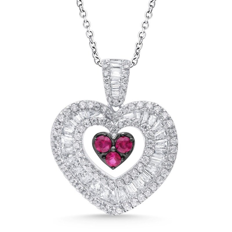 KP603359RB18W - 18K White Gold Pendant