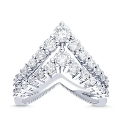 KR106509W - 14K White Gold Fashion Ring