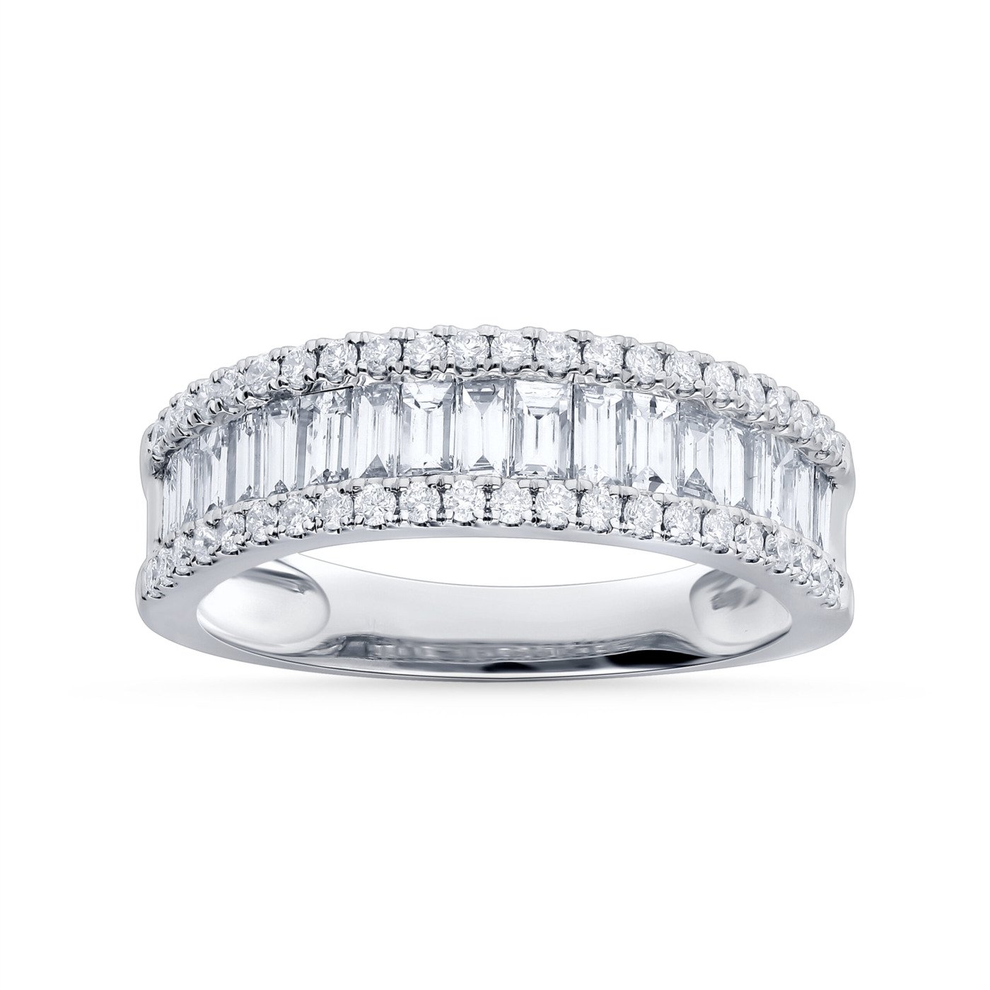 KR601222W. - 14K White Gold Wedding Band