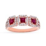 KR602107RBP1 - 14K Rose Gold Fashion Ring