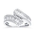 KR607645W - 14K White Gold Fashion Ring