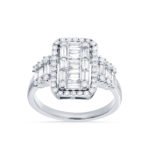 KR700095W - 14K White Gold Fashion Ring