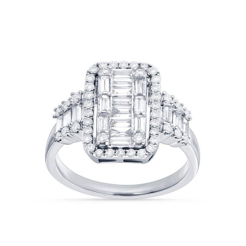 KR700095W - 14K White Gold Fashion Ring
