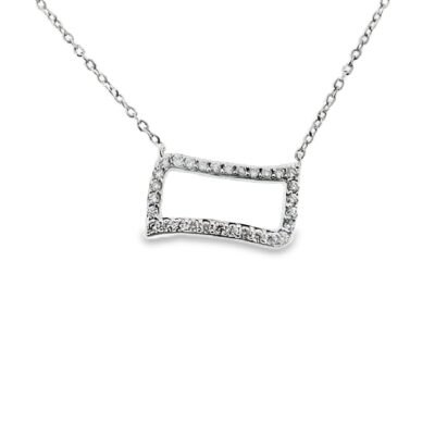 N111760W - 14K White Gold  Necklace