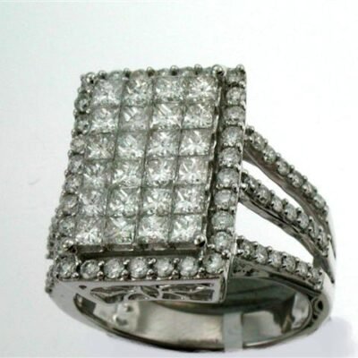 PCLC1293FW - 14K White Gold Fashion Ring