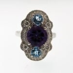 R87095SM/AB - 14K White Gold Fashion Ring