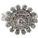 RGR05829W/BH - 14K White Gold Fashion Ring