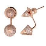 SG01764EP - 14K Rose Gold Stud Earrings