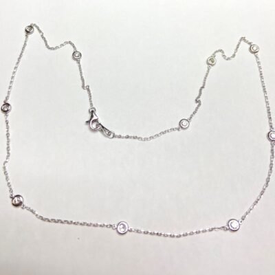 SJT02-2.3NW - 14K White Gold Necklace