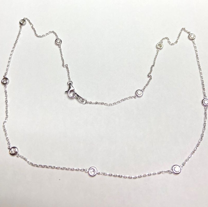 SJT02-2.7NW – 14K White Gold Necklace