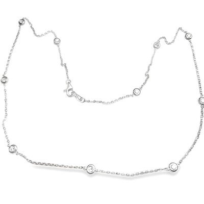 SJT02-2.0NW - 14K White Gold Necklace
