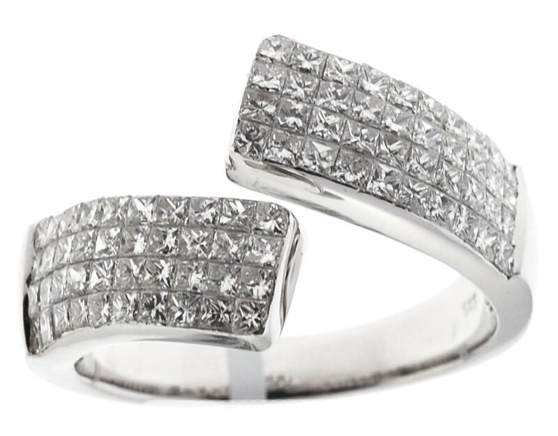 SLR07281 - 14K White Gold Fashion Ring