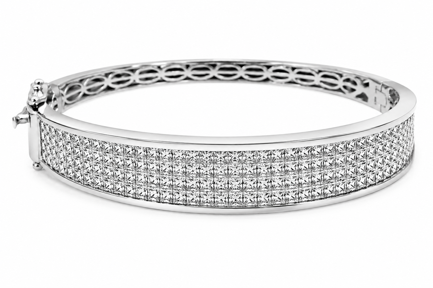 SVBA291W -  14K White Gold Bangle