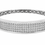 SVBA291W -  14K White Gold Bangle