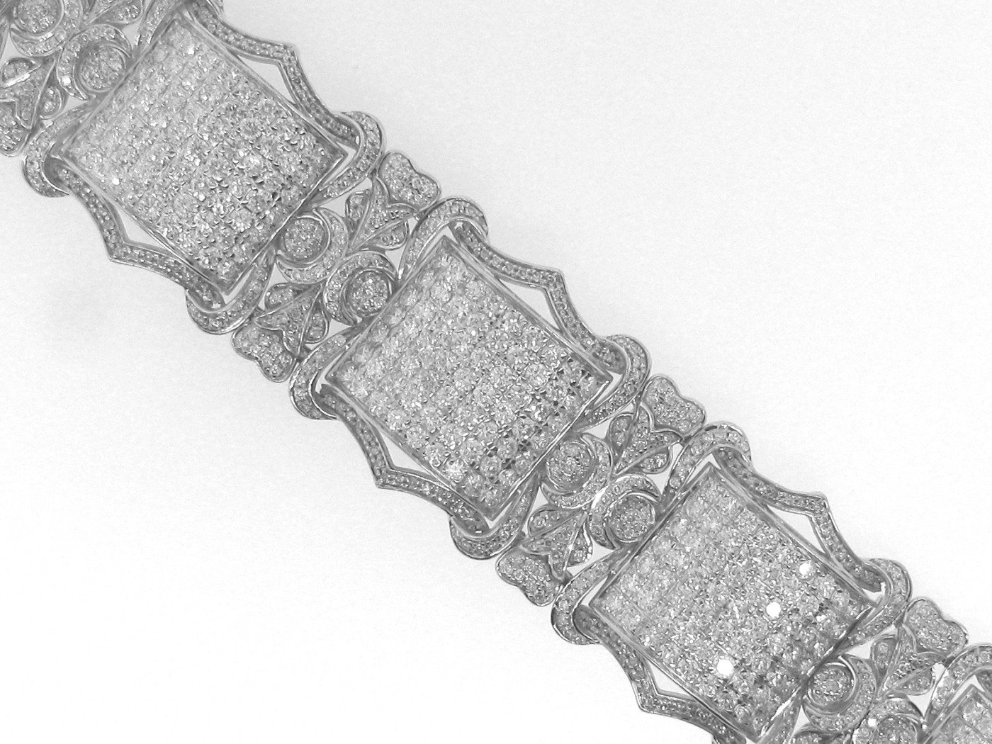 SVBR01398W - 14K White Gold Bracelet