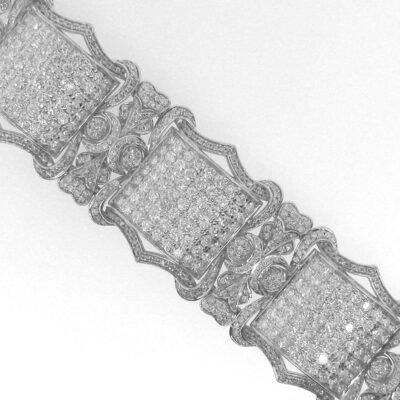 SVBR01398W - 14K White Gold Bracelet