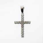 UB10132PCW23 - 14K White Gold Cross Pendant