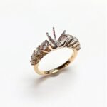 UB10277SMY - 14K Yellow Gold Semi Mount Ring