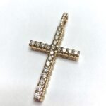 UB10420-1VY. - 14K Yellow Gold Cross Pendant