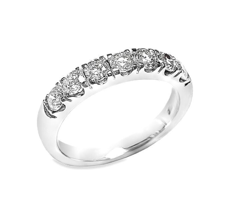 UB10593LTW - 14K White Gold Wedding Band