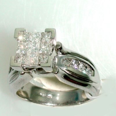 UB3815K/W77 - 14K White Gold Engagement Ring
