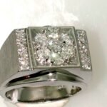 UB5691GW - 14K White Gold Gents Ring