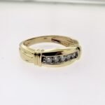 UB6607GYW53 - 14K Two Tones Gold Gents Ring