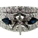 UB7120SMW/SA - 14K White Gold Semi Mount Ring